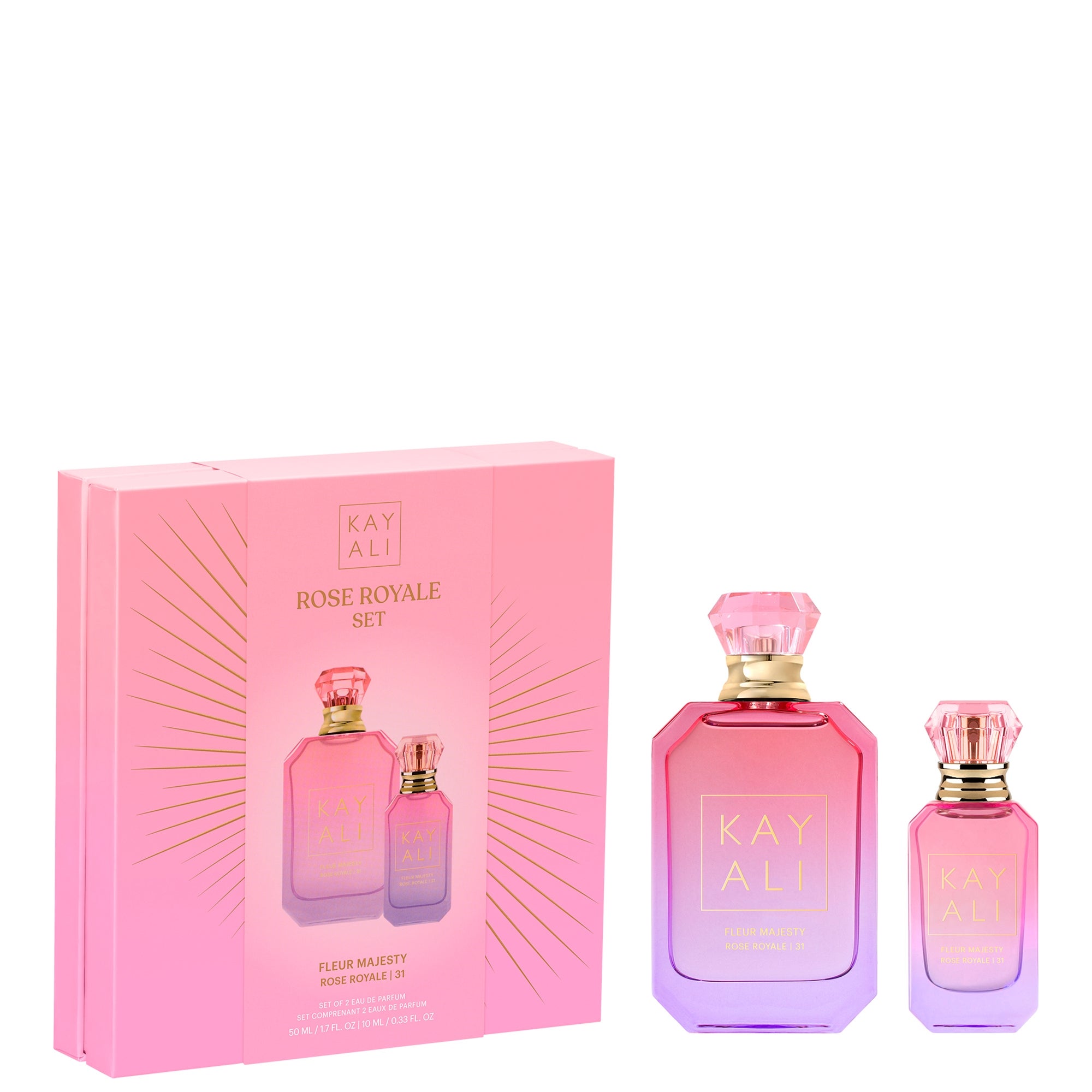 KAYALI — KAYALI Fleur Majesty Duo - Fleur Majesty Rose Royale 50ml + 10ml