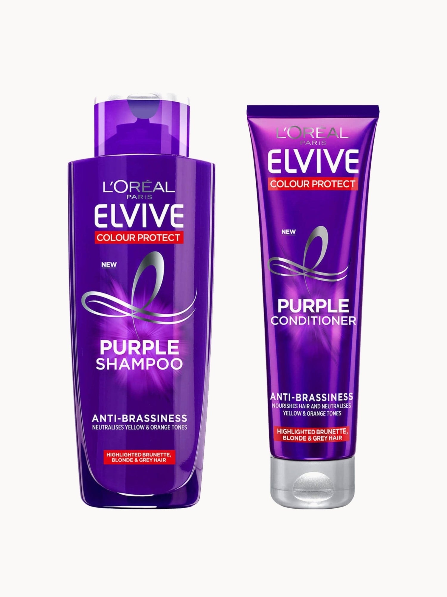 L'Oréal Paris — L'Oréal Paris Elvive Colour Protect Anti-Brassiness Purple Shampoo and Conditioner Set