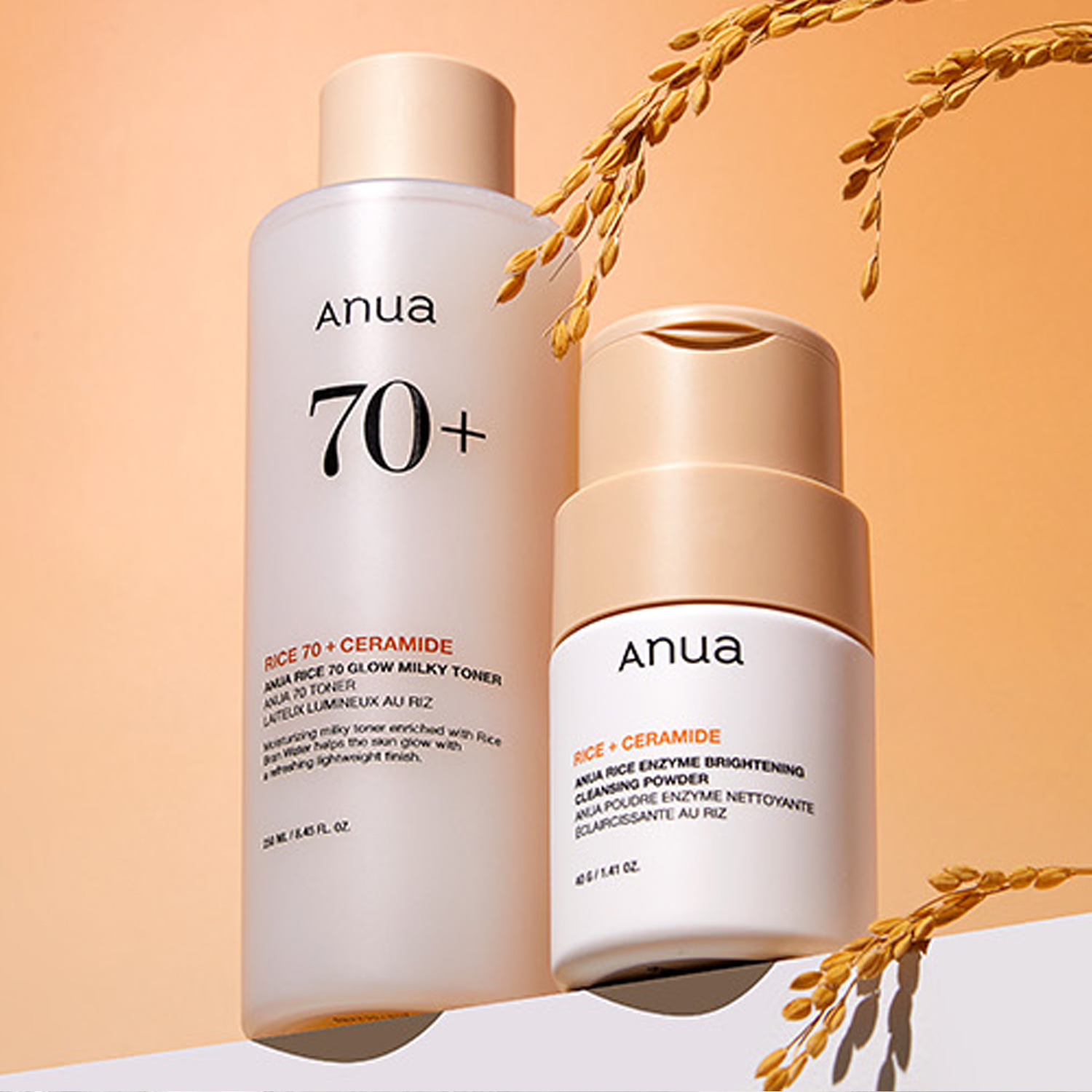 Anua — Anua Rice Glow Set (Toner + Cleansing Powder)